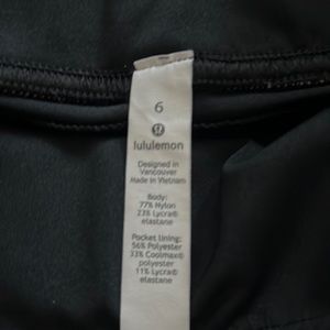 Comfortable lululemon crop leggings with a nice, original design.
